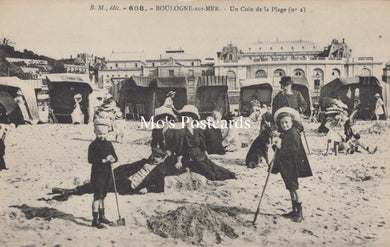 France Postcard - Boulogne-sur-Mer, Un Coin De La Plage  SW19098