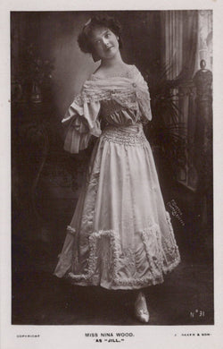 Theatrical Postcard - Actress Miss Nina Wood as 