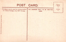Load image into Gallery viewer, Vintage postcard with text instructions for inland postage and address writing.
