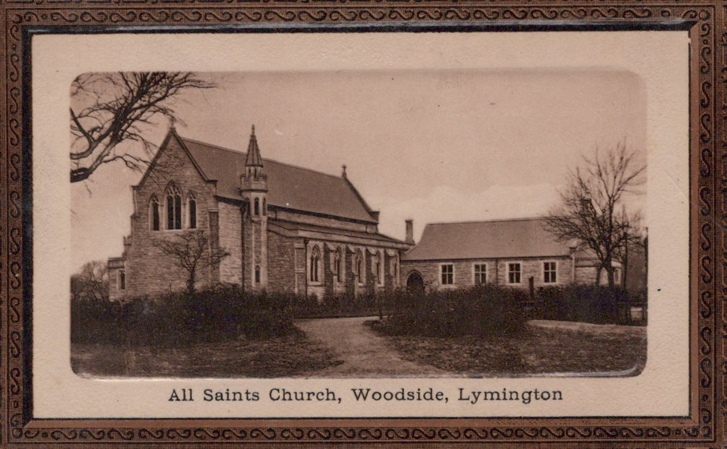 Hampshire Postcard - All Saints Church, Woodside, Lymington   VT21