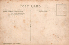 Load image into Gallery viewer, Vintage postcard with text and a rectangular area for writing on a textured beige background.
