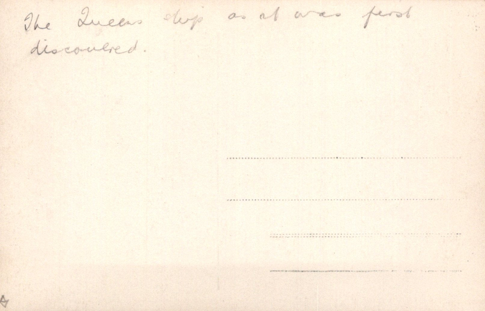 Vintage-style card with handwritten text on a beige background