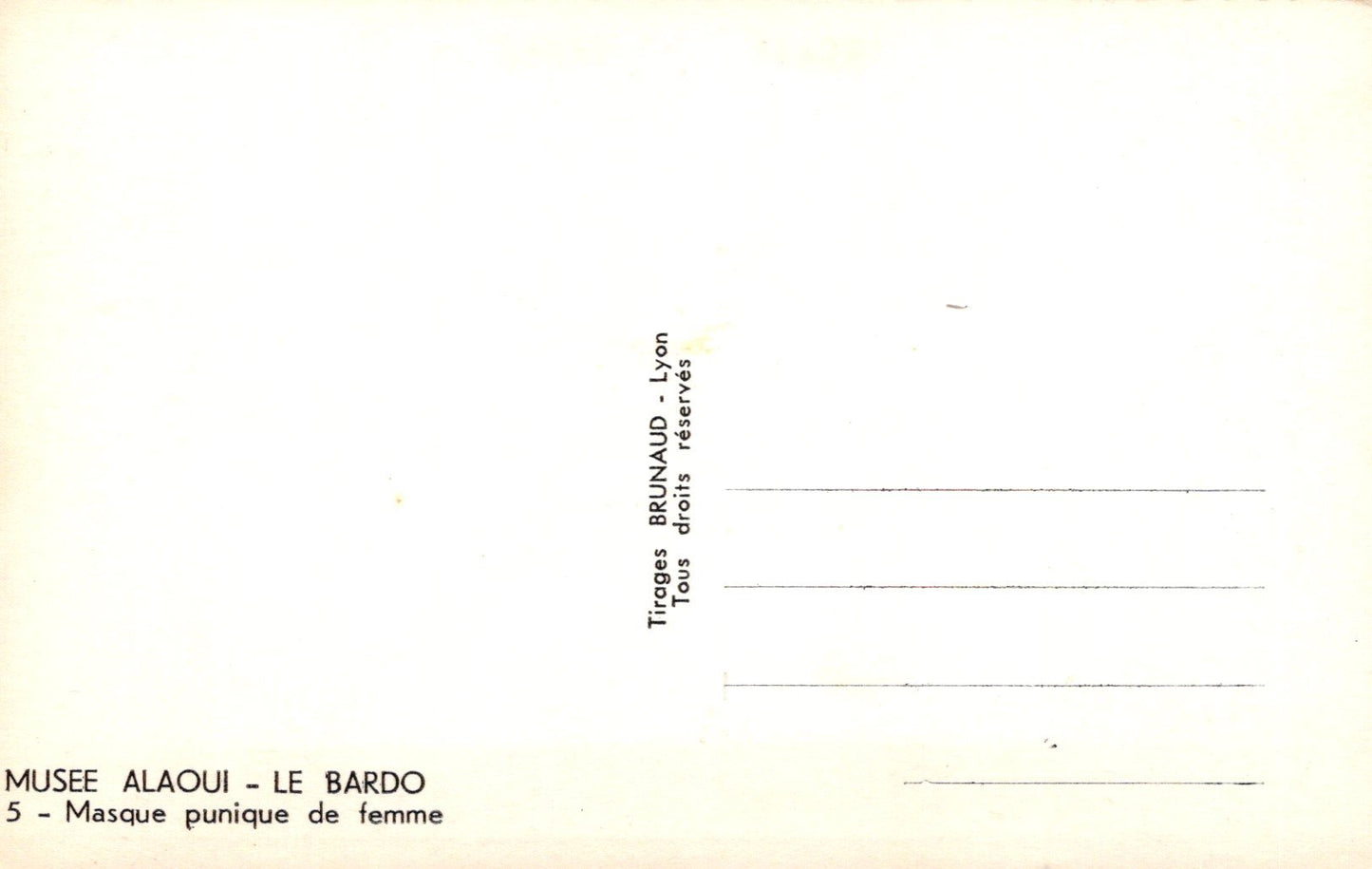 Vintage postcard with text and a blurred background