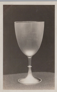 Trophy goblet on a dark background