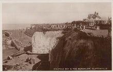Load image into Gallery viewer, Vintage black and white photo of Walpole Bay and a bungalow in Cliftonville
