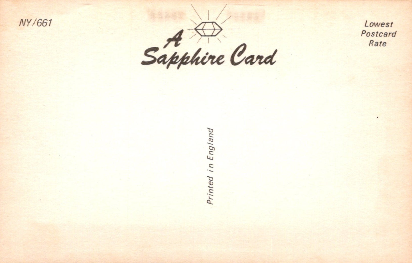 Sapphire card with text and a logo on a gradient background