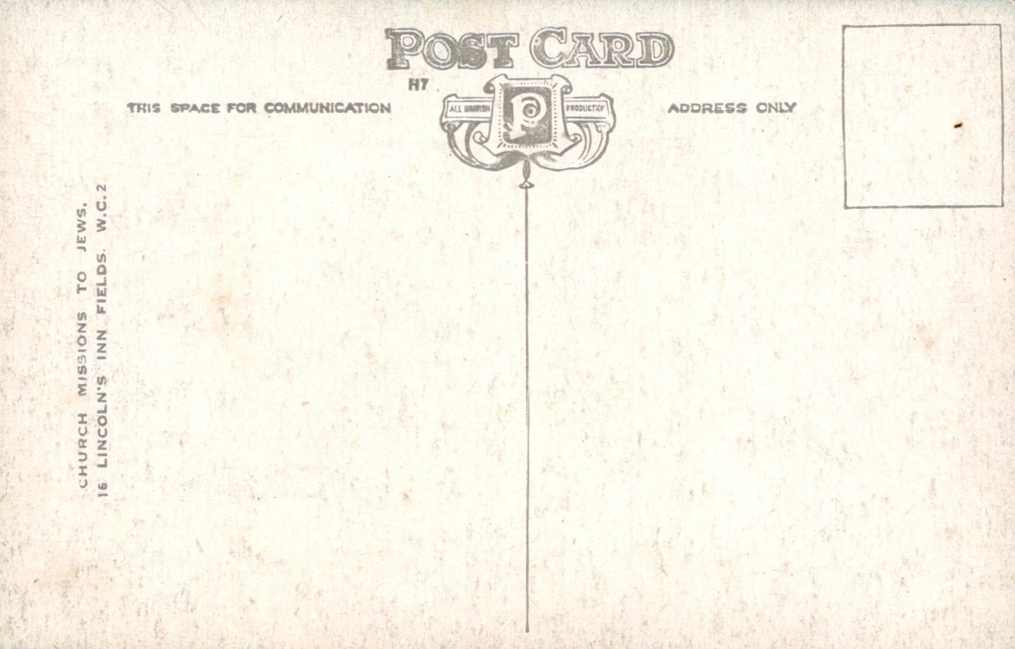 Vintage-style postcard with placeholder text and design elements.