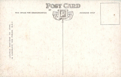Vintage-style postcard with placeholder text and design elements.