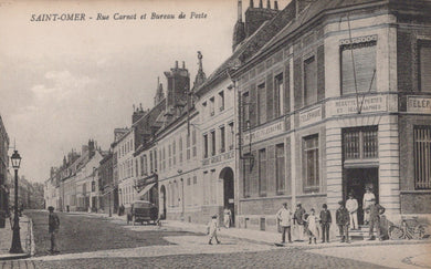France Postcard - Saint-Omer, Rue Carnot Et Bureau De Poste  VT95  