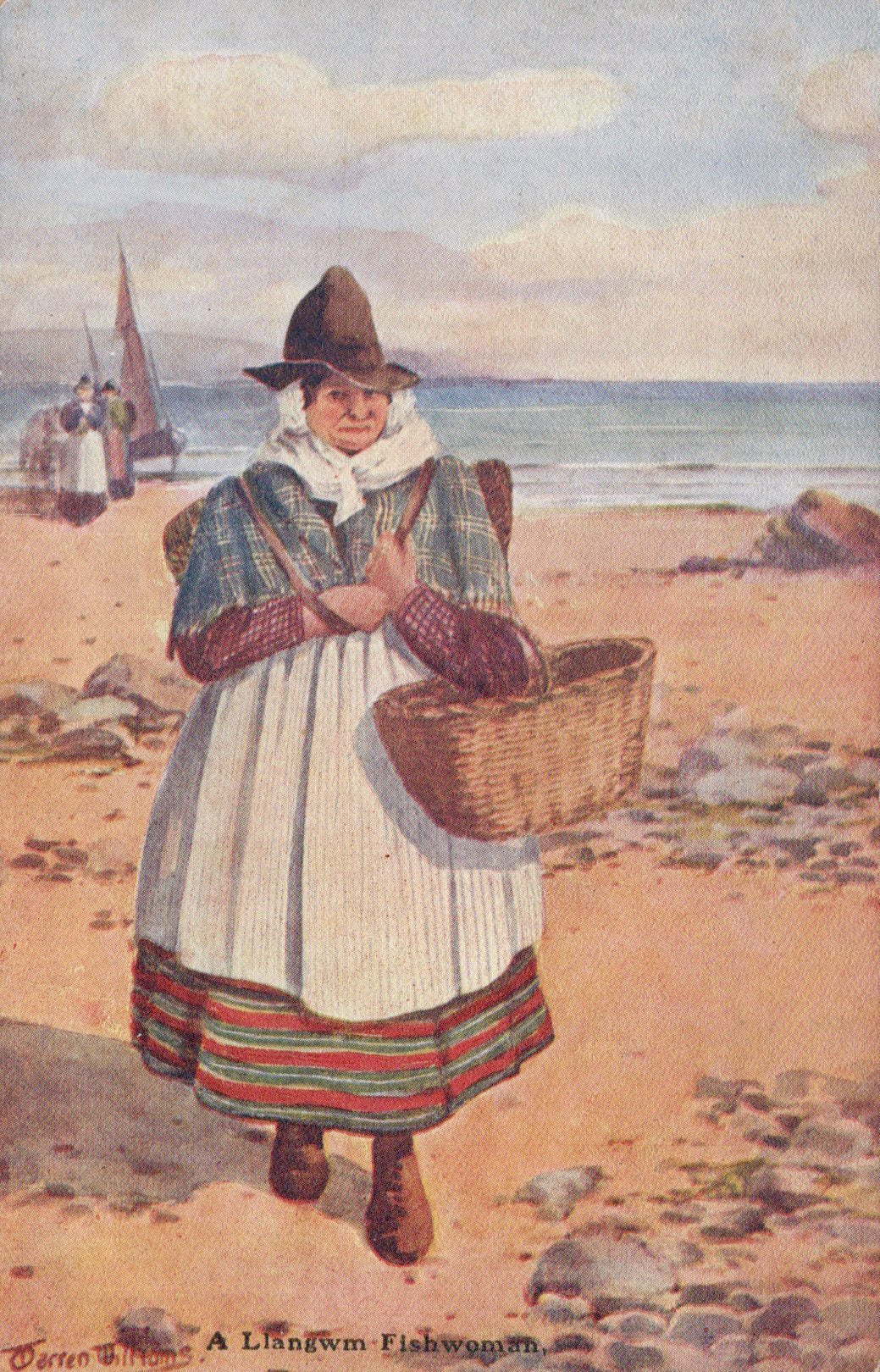 Occupations Postcard - A Llangwm Fisherwomen  VT104