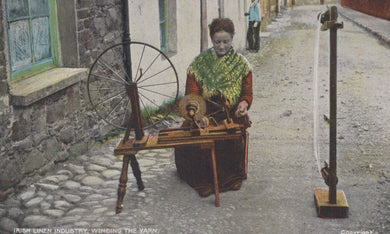 Occupations Postcard - Irish Linen Industry, Winding The Yarn  VT105
