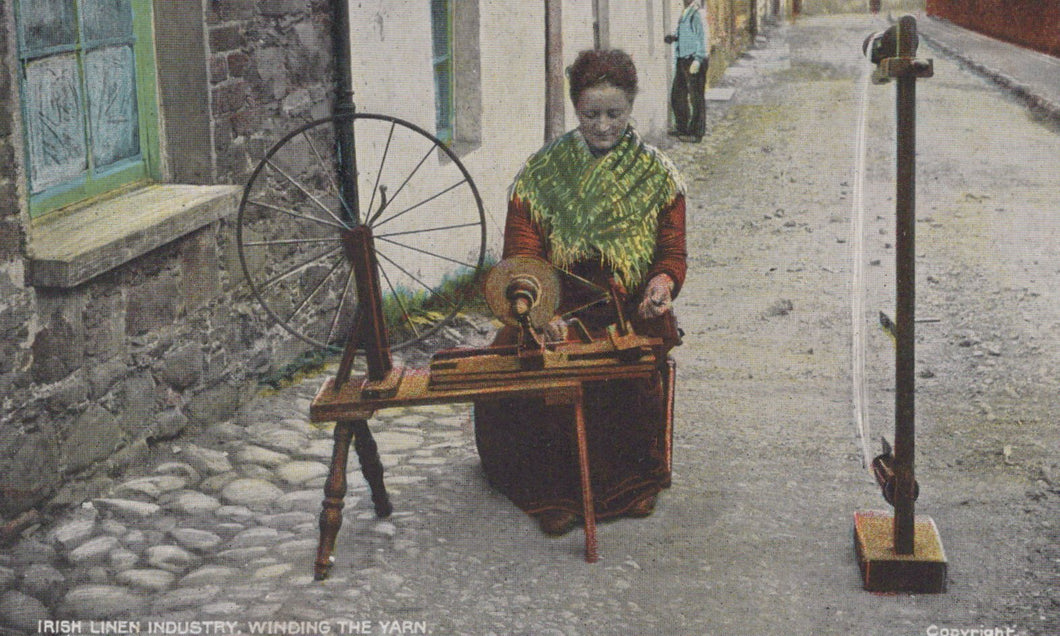 Occupations Postcard - Irish Linen Industry, Winding The Yarn  VT105