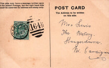 Load image into Gallery viewer, Vintage postcard with postage stamp and handwritten text
