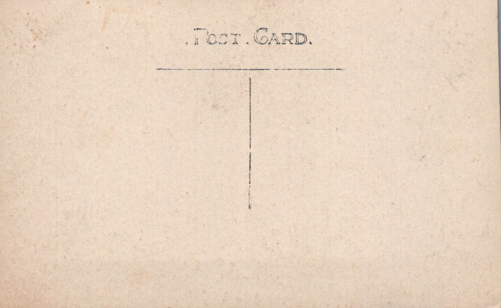 Vintage-style postcard with 'Post Card' text on a beige background