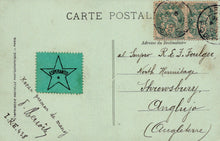Load image into Gallery viewer, Vintage postcard with &#39;Esperanto&#39; stamp and postage marks
