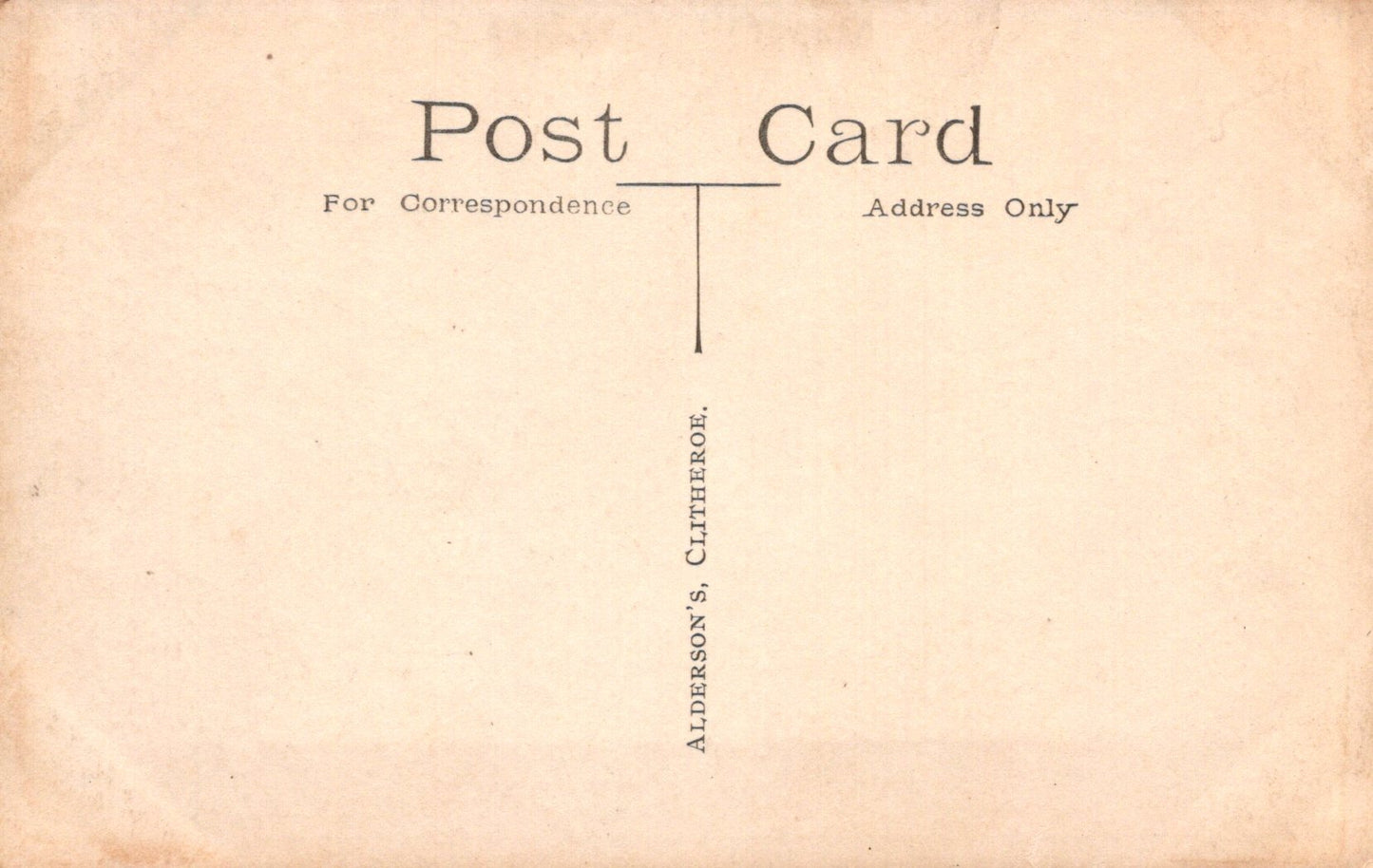 Vintage-style postcard with typographic design on a beige background