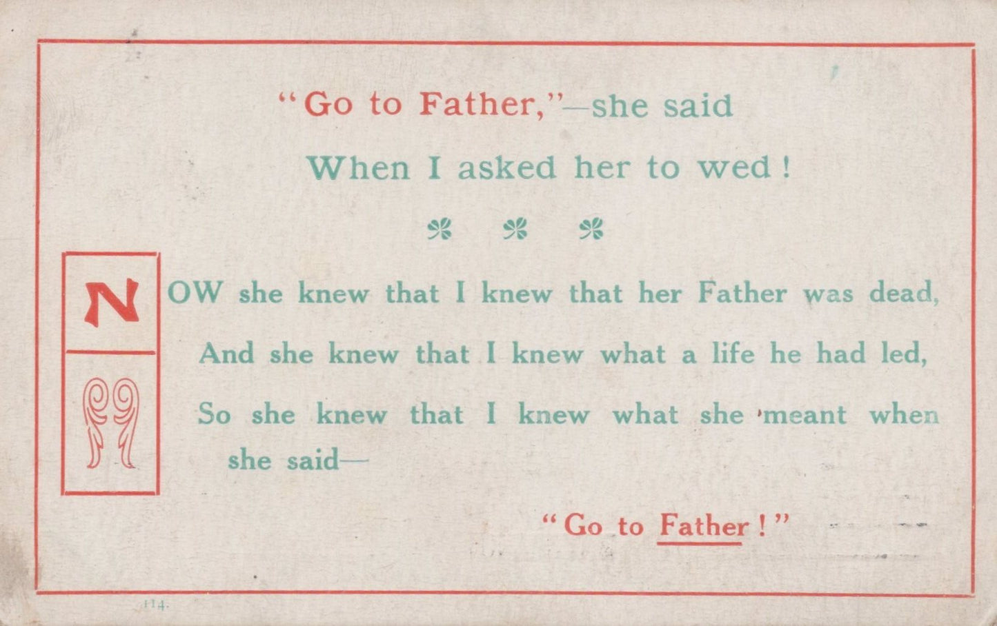 Textual quote on a vintage-style card with decorative elements
