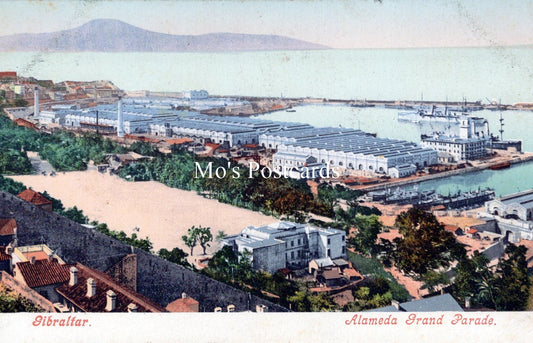 Gibraltar Postcard - Alameda Grand Parade     SW18187