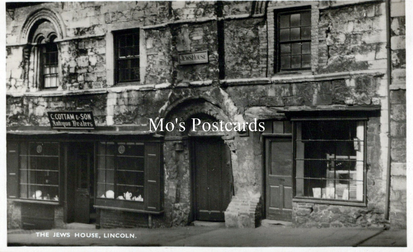 Lincolnshire Postcard - The Jews House, Lincoln   SW18220