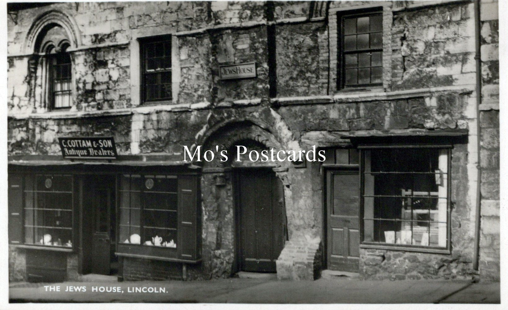 Lincolnshire Postcard - The Jews House, Lincoln   SW18220