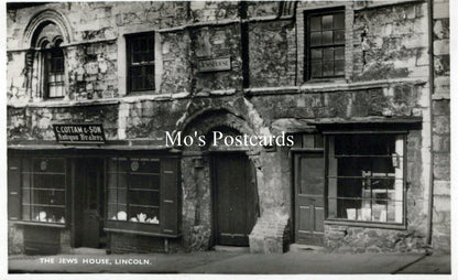 Lincolnshire Postcard - The Jews House, Lincoln   SW18220
