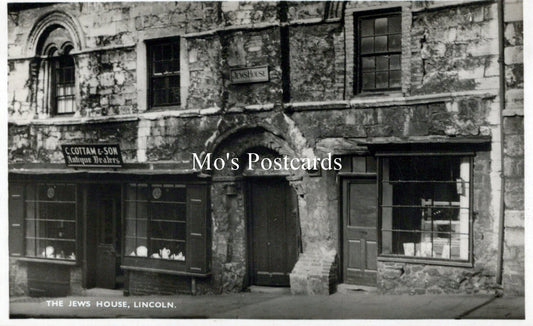 Lincolnshire Postcard - The Jews House, Lincoln   SW18220