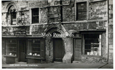 Lincolnshire Postcard - The Jews House, Lincoln   SW18220