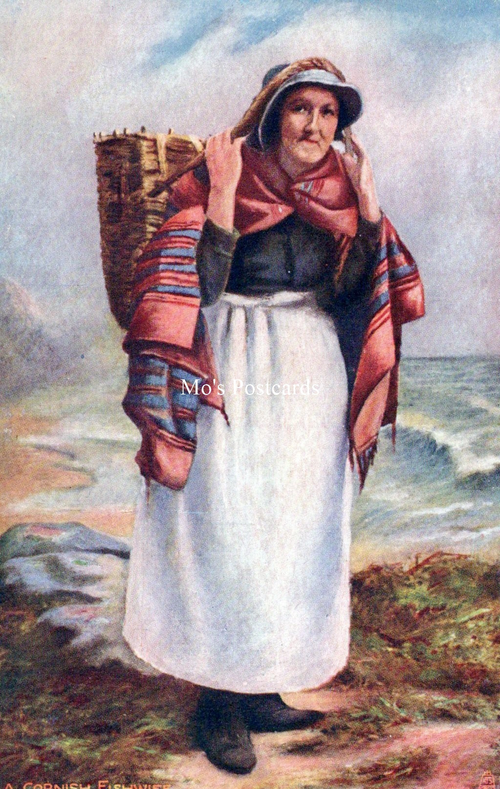 Cornwall Postcard - A Cornish Fishwife   SW18223