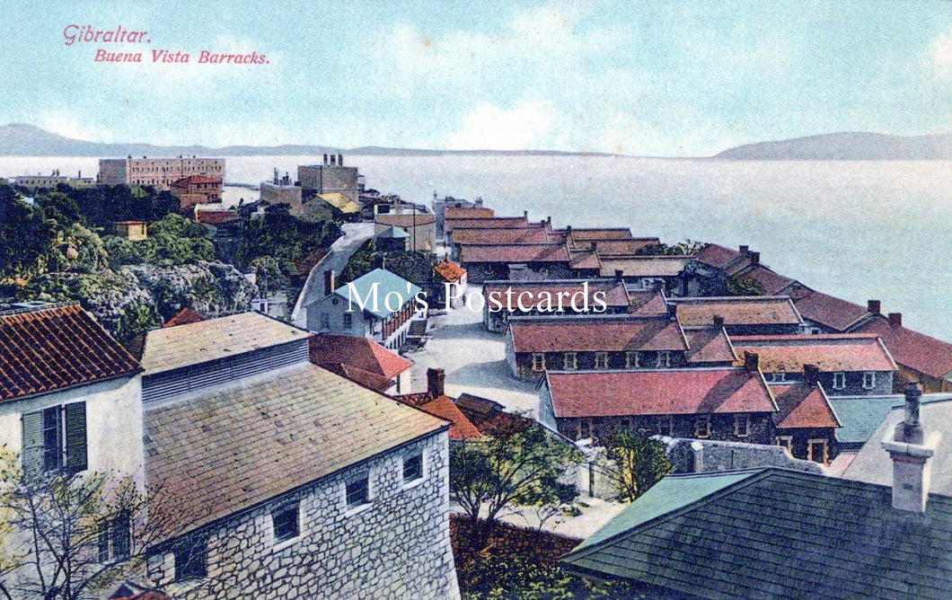 Gibraltar Postcard - Buena Vista Barracks  SW18227