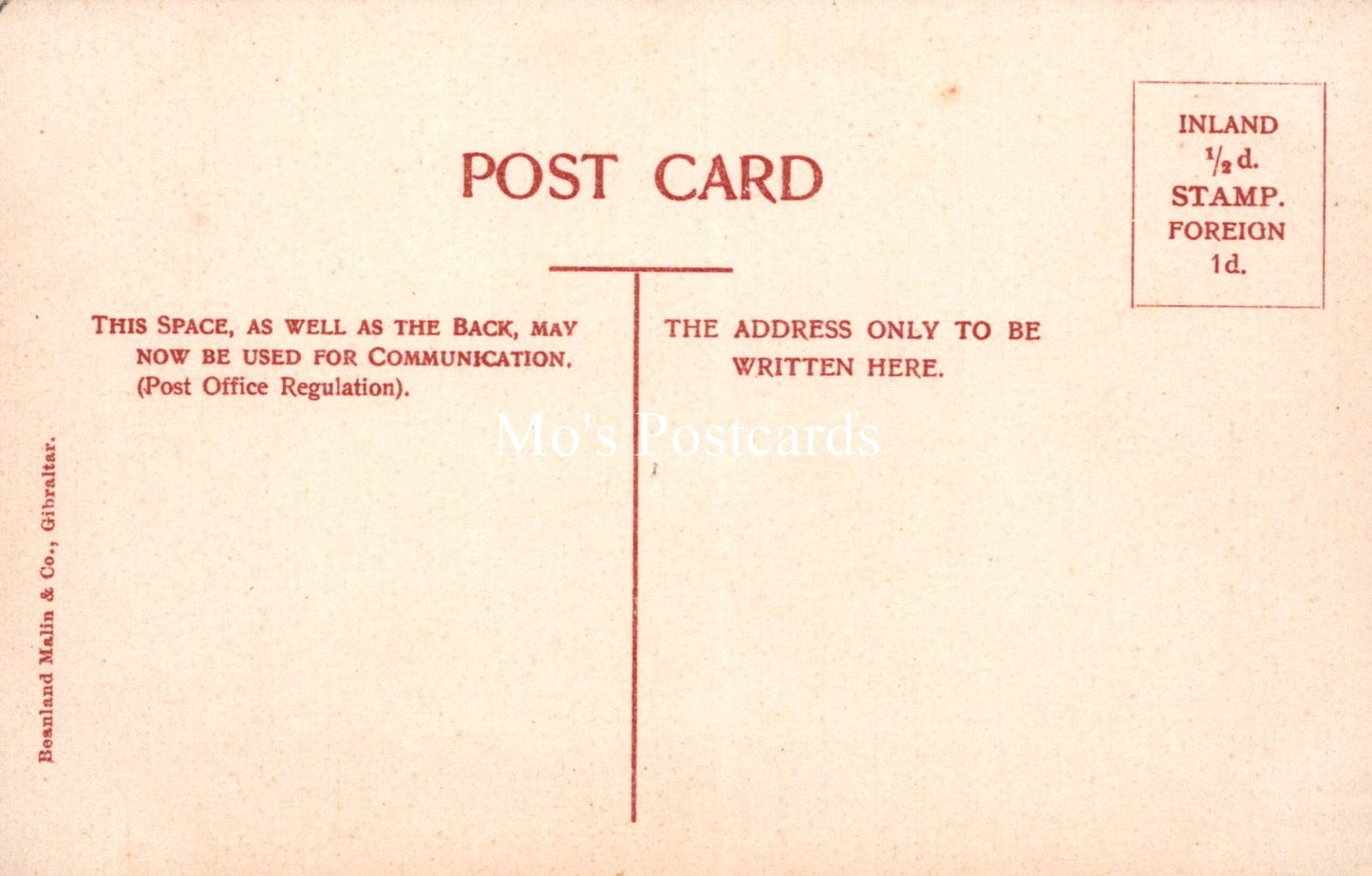 Gibraltar Postcard - Buena Vista Barracks  SW18227