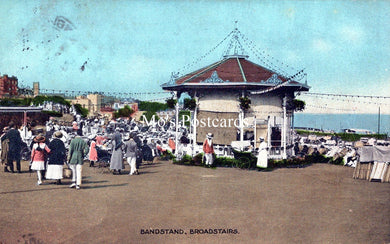 Kent Postcard - Bandstand, Broadstairs   SW18233
