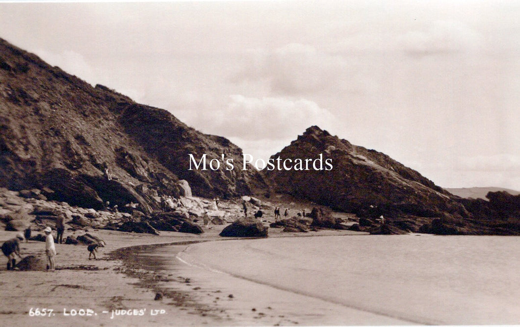 Cornwall Postcard - View of Looe Beach   SW18238
