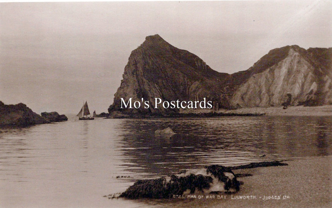 Dorset Postcard - Man of War Bay, Lulworth Cove   SW18239