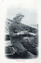 Load image into Gallery viewer, Occupations Postcard - Fisherman Baiting The Hooks  SW18250
