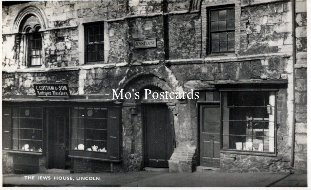 Lincolnshire Postcard - The Jews House, Lincoln   SW18253