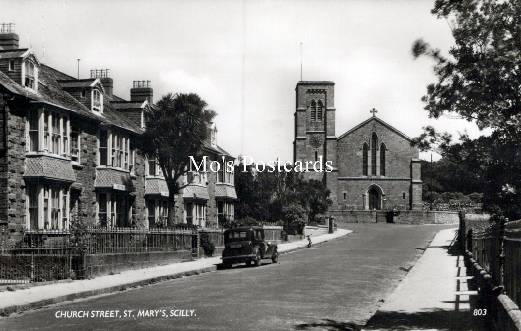 Cornwall Postcard - Church Street, St Mary's, Scilly  SW18262