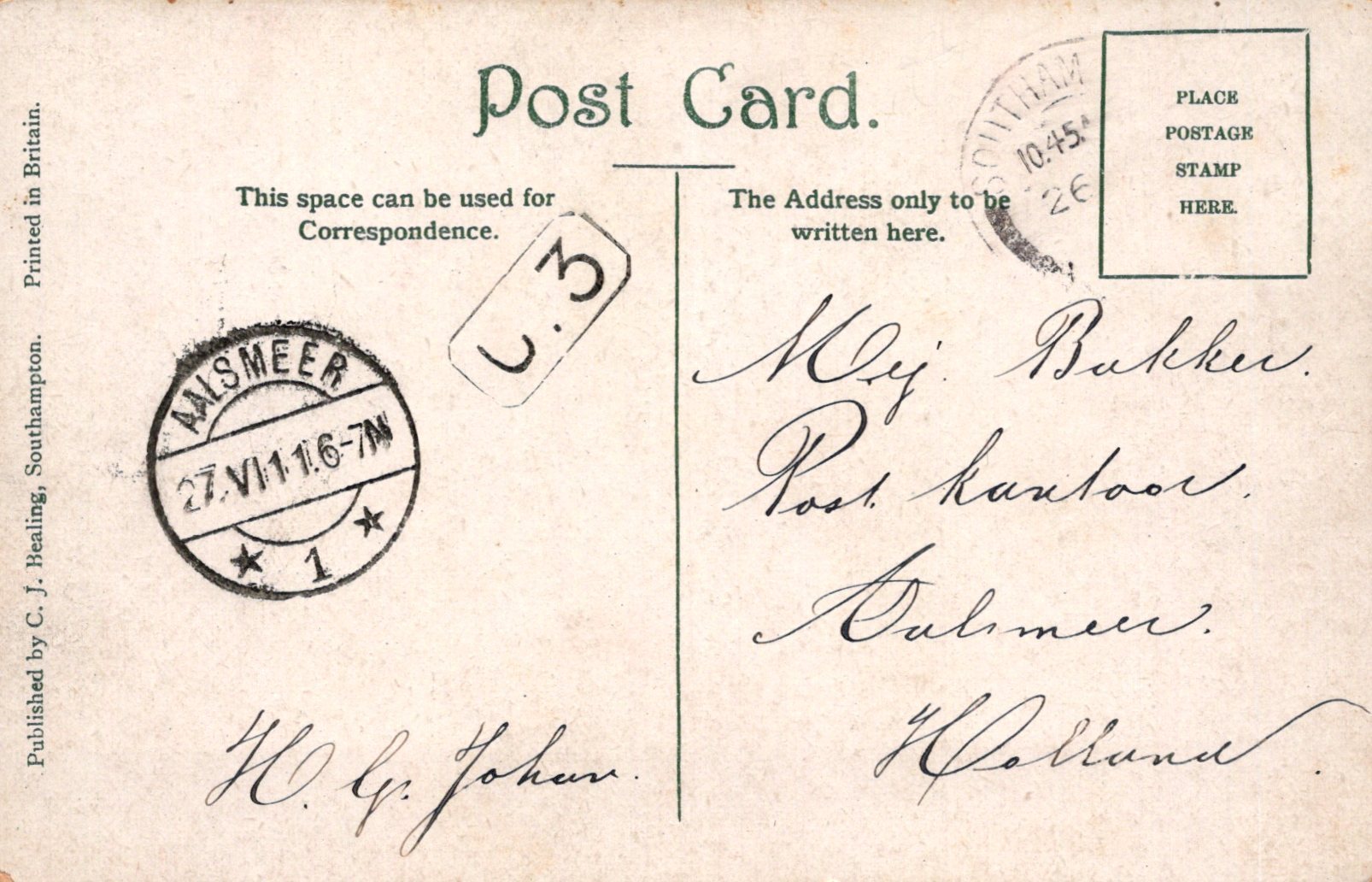 Hampshire Postcard - Bevis Valley Road, Southampton  SW18284