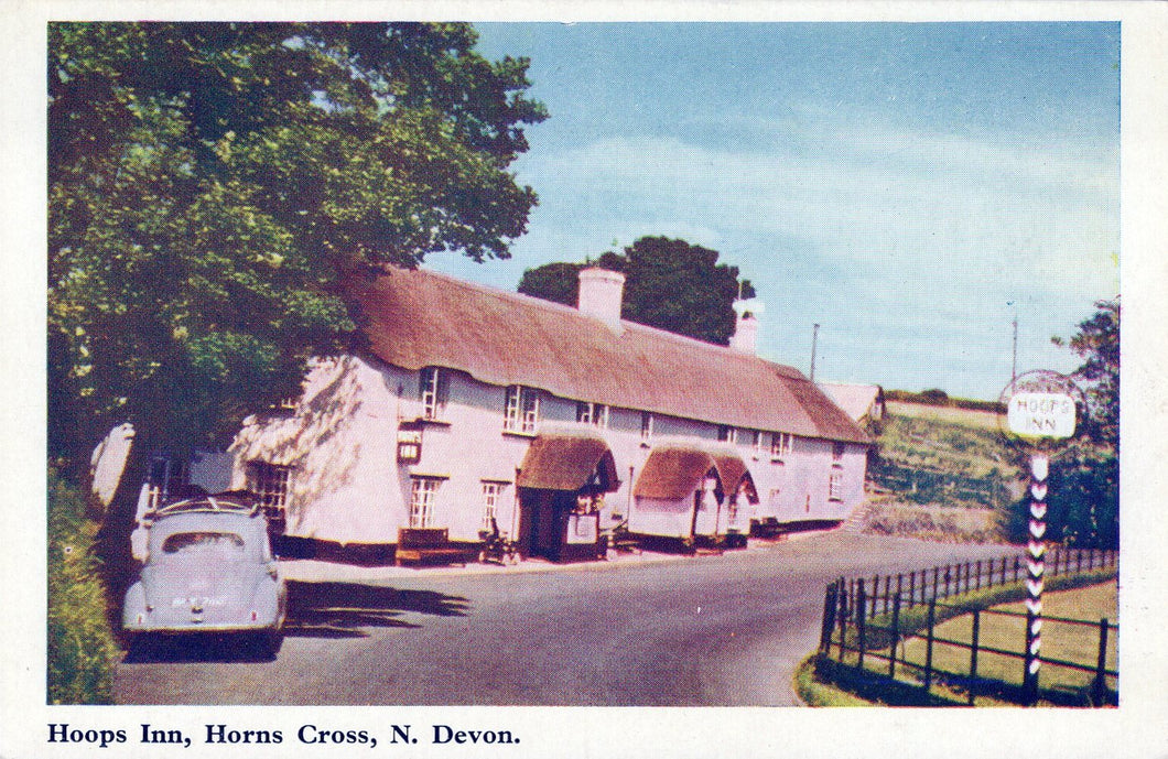 Devon Postcard - Hoops Inn, Horns Cross  SW18423