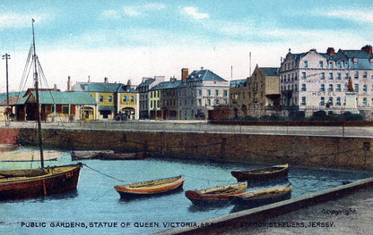 Jersey Postcard - St Heliers, Public Gardens and Train Station SW18425
