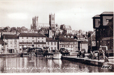 Lincolnshire Postcard - Lincoln, The Cathedral From Brayford  SW18432