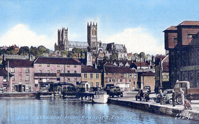 Lincolnshire Postcard - Lincoln, The Cathedral From Brayford  SW18433