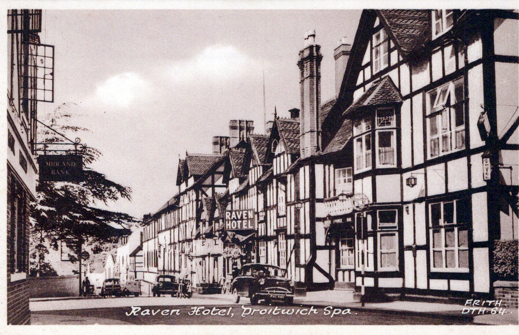 Worcestershire Postcard - Raven Hotel, Droitwich Spa  SW18443