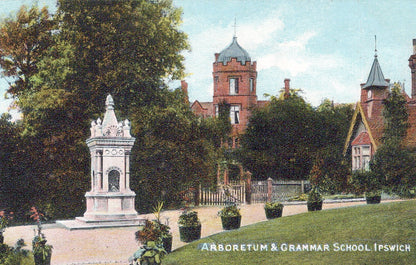 Suffolk Postcard - Ipswich Arboretum and Grammar School  SW18385