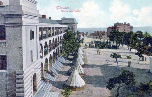 Gibraltar Postcard - South Barracks  SW18388