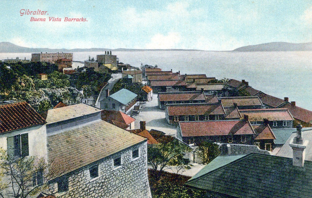 Gibraltar Postcard - Buena Vista Barracks  SW18389