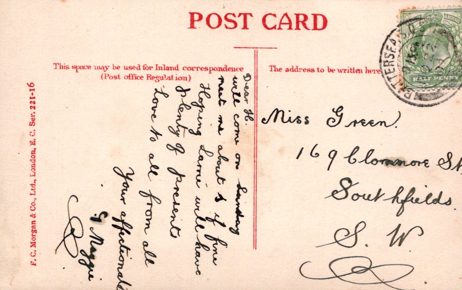 London Postcard - In Battersea Park  SW18394