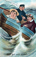 Load image into Gallery viewer, Comic Postcard - Rough Sea, Don&#39;t Get Sea Sick  SW18397
