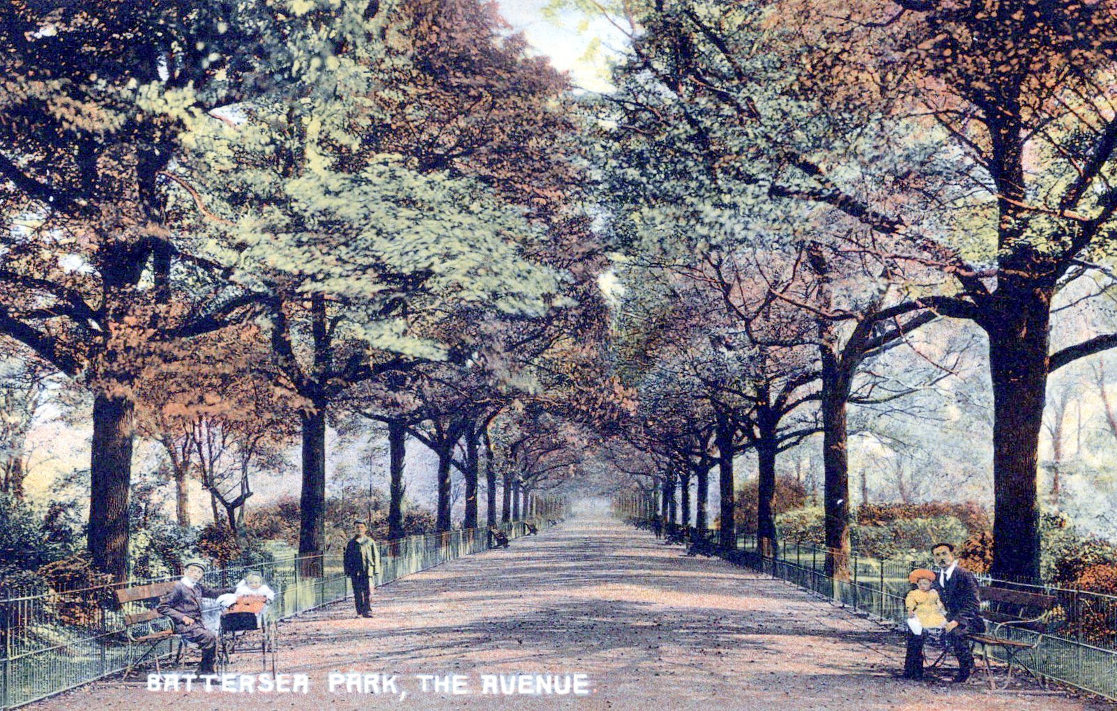 London Postcard - Battersea Park, The Avenue  SW18418