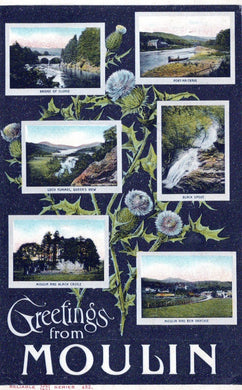 Scotland Postcard - Greetings From Moulin, Perthshire  SW18477