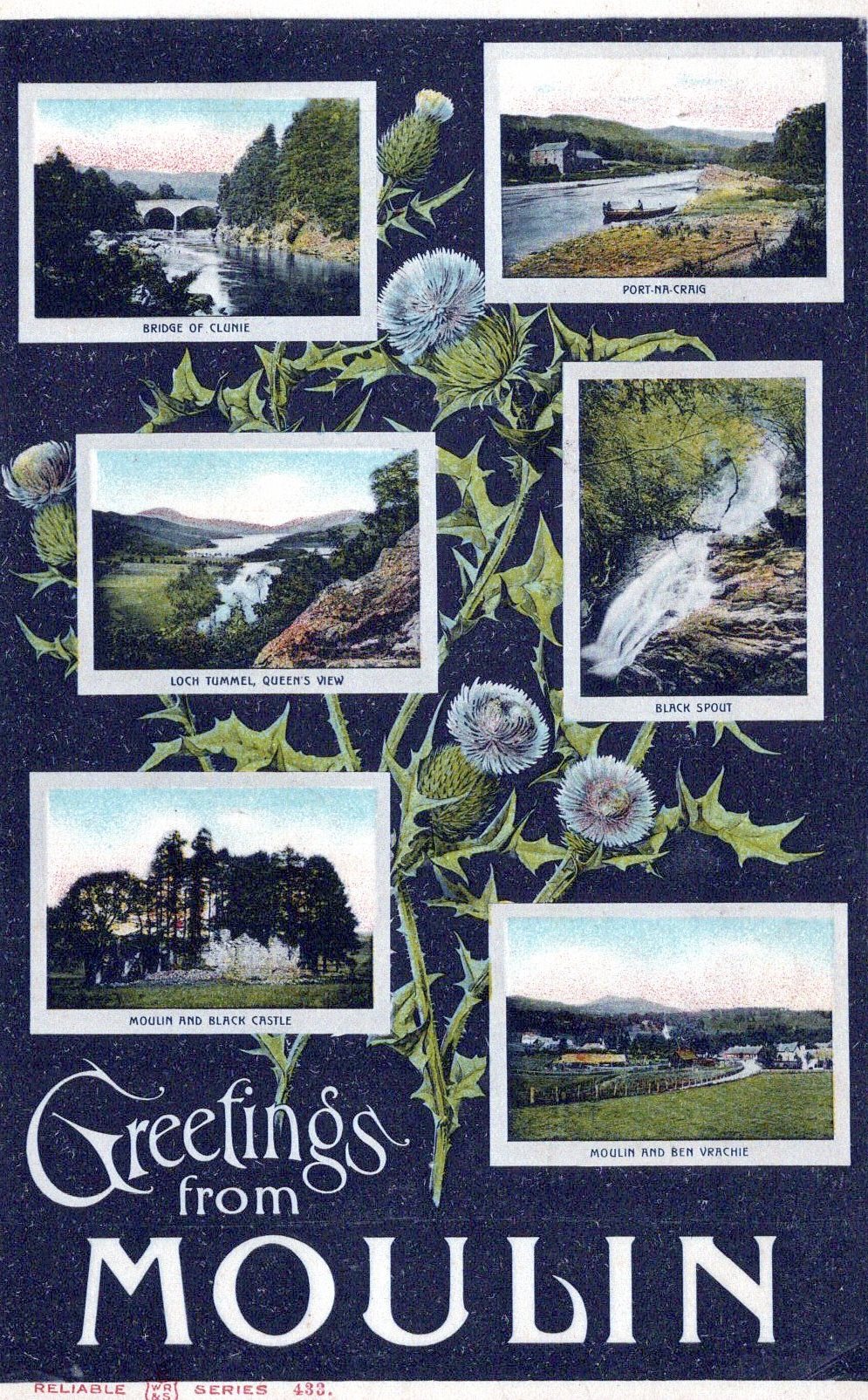 Scotland Postcard - Greetings From Moulin, Perthshire  SW18477